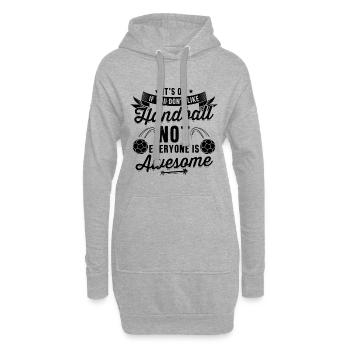 Joueur de handball | Cadeaux de sport d'équipe de joueur de handball - Sweat-shirt à capuche long Femme - gris chiné - Devant