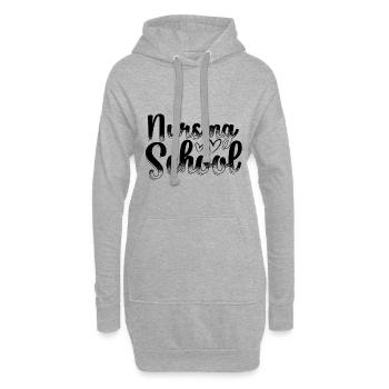 Krankenschwester Ausbildung Azubi Beruf Geschenke - Hoodie-Kleid - Grau meliert - Vorne