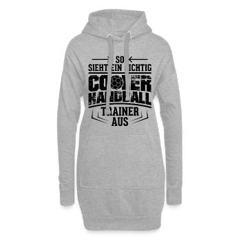 Handball Trainer Spruch Handballer Sport Geschenke - Hoodie-Kleid - Grau meliert - Vorne