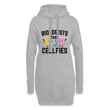 Profession de biologiste | Biologiste biologiste cadeau étudiant - Sweat-shirt à capuche long Femme - gris chiné - Devant