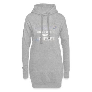 Dieselfahrverbot Spruch Diesel anti - Hoodie-Kleid - Grau meliert - Vorne