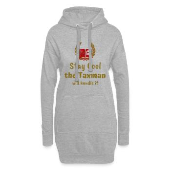 Conseiller fiscal et contrôleur fiscal - Sweat-shirt à capuche long Femme - gris chiné - Devant