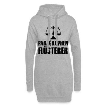 Paragraphen Flüsterer | Anwalt Jura Beruf Geschenk - Hoodie-Kleid - Grau meliert - Vorne