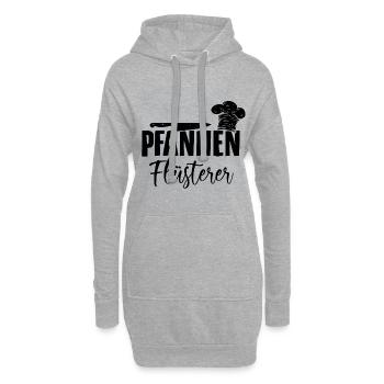 Kochen | Koch Köche Küchenchef Hobbykoch Geschenke - Hoodie-Kleid - Grau meliert - Vorne