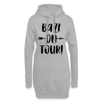 Bazi On Tour Bayrisches Kumpel Design - Hoodie-Kleid - Grau meliert - Vorne