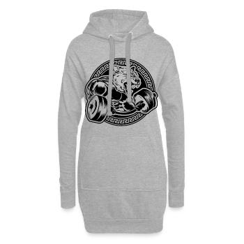 Entraînement de la bête d'ours - Sweat-shirt à capuche long Femme - gris chiné - Devant