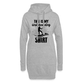 Wakeboard | Idées cadeaux Wakeboard Wakeboarder - Sweat-shirt à capuche long Femme - gris chiné - Devant