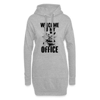 Kajak Sprüche | Kanu Kanupolo Rudersport Geschenke - Hoodie-Kleid - Grau meliert - Vorne