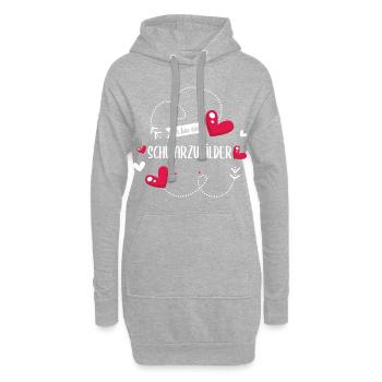 Schwarzwald Schwarzwälder Heimat Spruch - Hoodie-Kleid - Grau meliert - Vorne