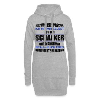 Schalker Beratung Geschenkidee - Hoodie-Kleid - Grau meliert - Vorne
