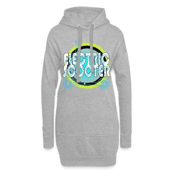 Electricscooter Faster Harder Escooter - Hoodie Dress - heather grey - Front
