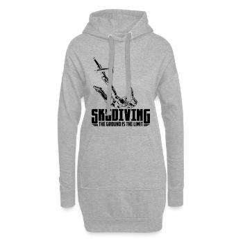 Skydive | Cadeau de passe-temps de parachutiste - Sweat-shirt à capuche long Femme - gris chiné - Devant