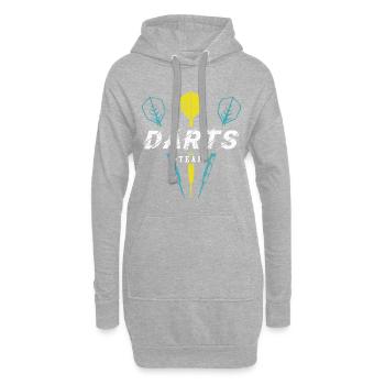 Darts Team Dart - Hoodie-Kleid - Grau meliert - Vorne