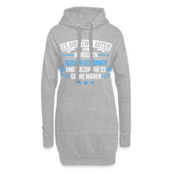 Altenpflegerin Pflegerin Beruf Spruch Altenpflege - Hoodie-Kleid - Grau meliert - Vorne
