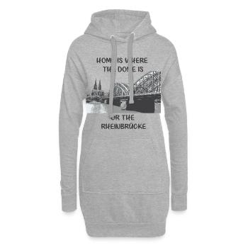 köln - Hoodie-Kleid - Grau meliert - Vorne