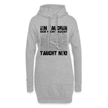 Taucher Sprüche | Tauchen Tauchlehrer Geschenkidee - Hoodie-Kleid - Grau meliert - Vorne