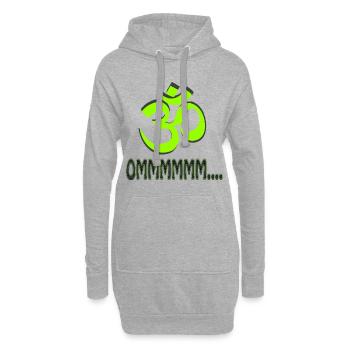 MANTRA OMMMMMMMM ...... - Hoodie-Kleid - Grau meliert - Vorne