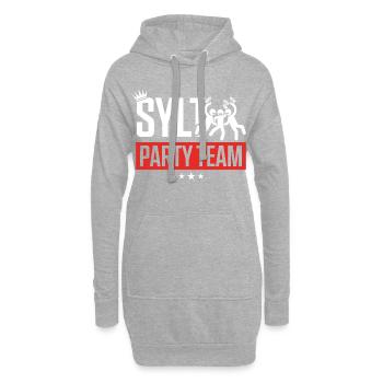 Sylt Party Team Vacation - Sweat-shirt à capuche long Femme - gris chiné - Devant