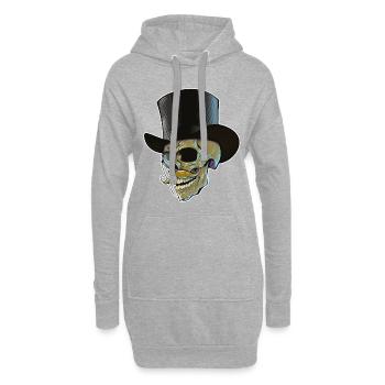 Époux de marié de bachelorette - Sweat-shirt à capuche long Femme - gris chiné - Devant