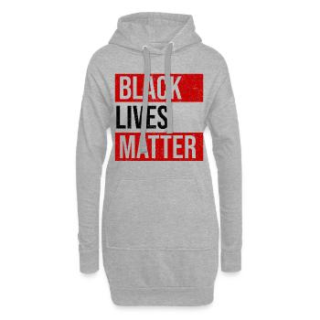 Black Lives Matter - Hoodie-Kleid - Grau meliert - Vorne