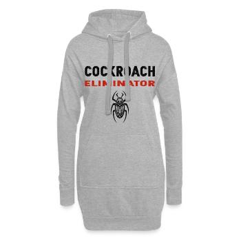 Cafards Nettoyant - Sweat-shirt à capuche long Femme - gris chiné - Devant