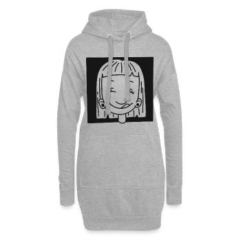 Happy Girl - Hoodie-Kleid - Grau meliert - Vorne
