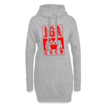 jga crew lustig - Hoodie-Kleid - Grau meliert - Vorne