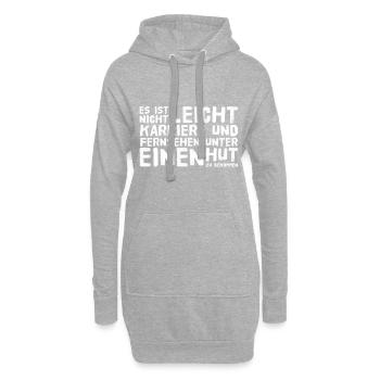 Karriere und Fernsehen - Hoodie-Kleid - Grau meliert - Vorne
