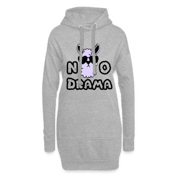 Kein Drama - Hoodie-Kleid - Grau meliert - Vorne
