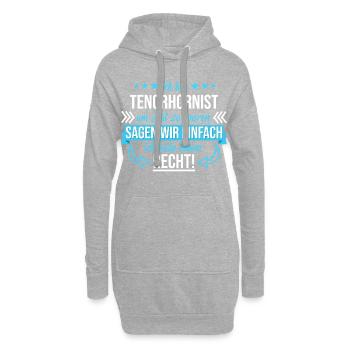 Tenorhorn Blasinstrument Tenorhornist Spruch - Hoodie-Kleid - Grau meliert - Vorne