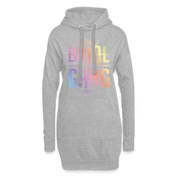 Bride Gang Équipe mariée - Sweat-shirt à capuche long Femme - gris chiné - Devant