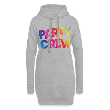 L'équipe du parti fête son anniversaire - Sweat-shirt à capuche long Femme - gris chiné - Devant