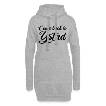Come back to Ystad - Hoodie-Kleid - Grau meliert - Vorne