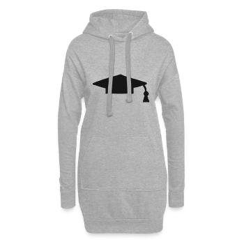 Diplom Schule Abschluss Abi Schulabschluss - Hoodie-Kleid - Grau meliert - Vorne