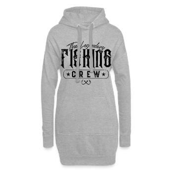 Fishing Crew Legendär - Hoodie-Kleid - Grau meliert - Vorne