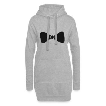 Fliege Anzug Schick Geschenk - Hoodie-Kleid - Grau meliert - Vorne