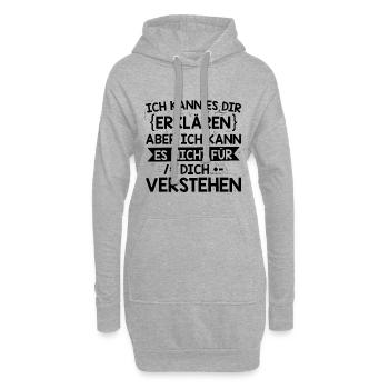 Mathematiker | Mathe Mathematik Studium Geschenke - Hoodie-Kleid - Grau meliert - Vorne