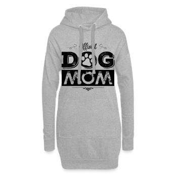 Hunde Mama Spruch Liebe - Hoodie-Kleid - Grau meliert - Vorne