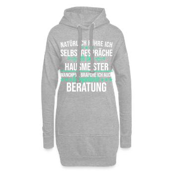 Hausmeister Handwerker Facility Manager Spruch - Hoodie-Kleid - Grau meliert - Vorne