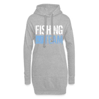 Hameçon de l'équipe de pêche - Sweat-shirt à capuche long Femme - gris chiné - Devant