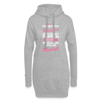 Radball Radballer Radballerin Sport Spruch - Hoodie-Kleid - Grau meliert - Vorne