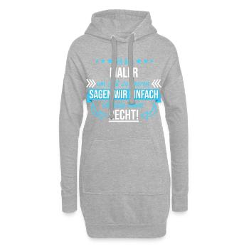 Maler Malermeister malen Farbe Beruf Arbeit Spruch - Hoodie-Kleid - Grau meliert - Vorne