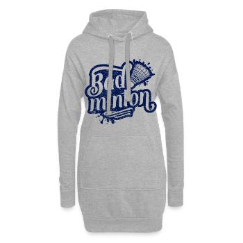 Badminton Sport - Hoodie-Kleid - Grau meliert - Vorne