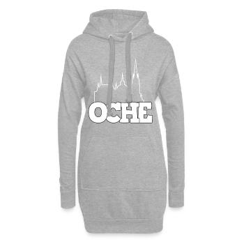 Oche Aachen Ingenieur Student - Hoodie-Kleid - Grau meliert - Vorne