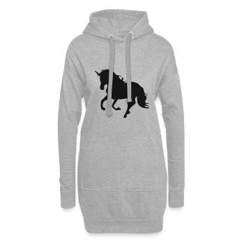 Licorne enfant cadeau licorne bébé licornes cheval - Sweat-shirt à capuche long Femme - gris chiné - Devant