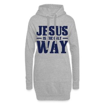 Jesus Christus Glaube - Hoodie-Kleid - Grau meliert - Vorne