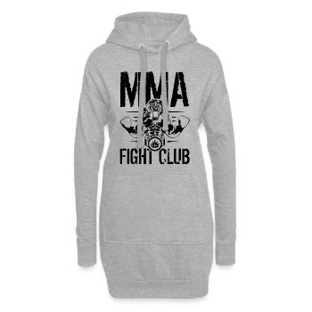 MMA Lion Power Fighter - Sweat-shirt à capuche long Femme - gris chiné - Devant