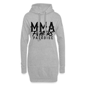 MMA gagnant gagnant champion - Sweat-shirt à capuche long Femme - gris chiné - Devant