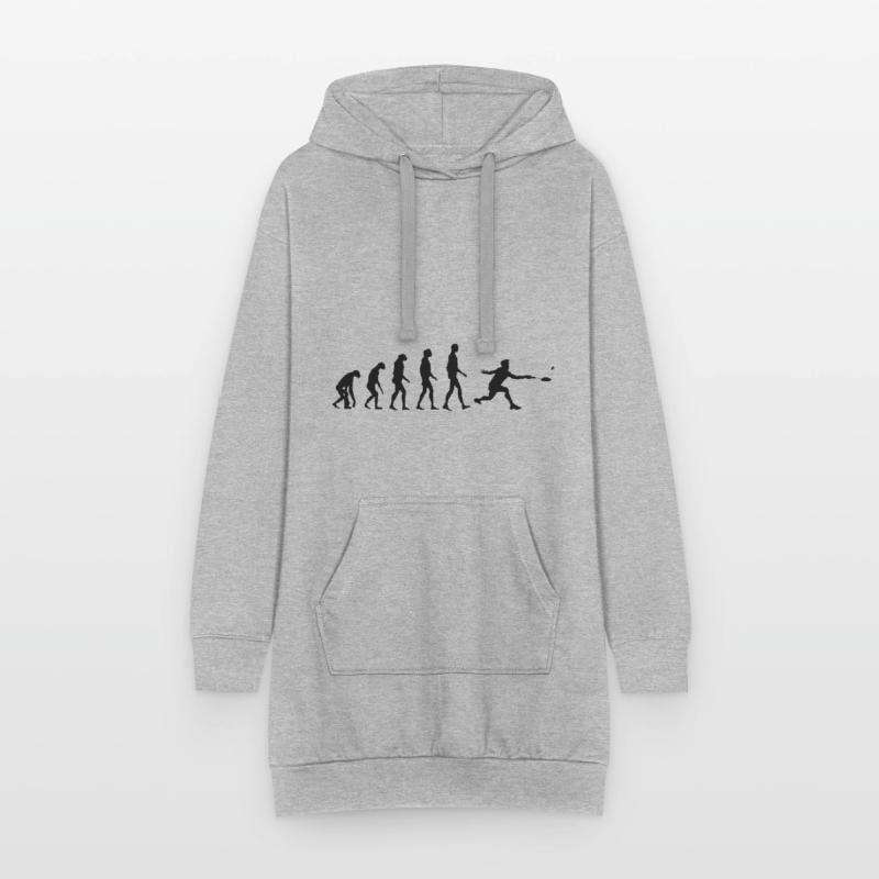 Cadeau d'évolution de badminton d'évolution de volant Sweat-shirt à capuche long Femme