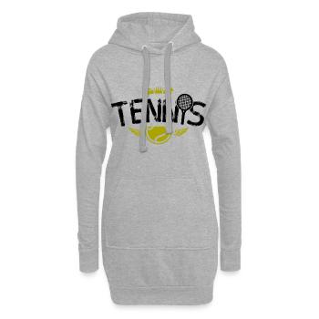 Tennis Sport Team Symbol - Hoodie-Kleid - Grau meliert - Vorne